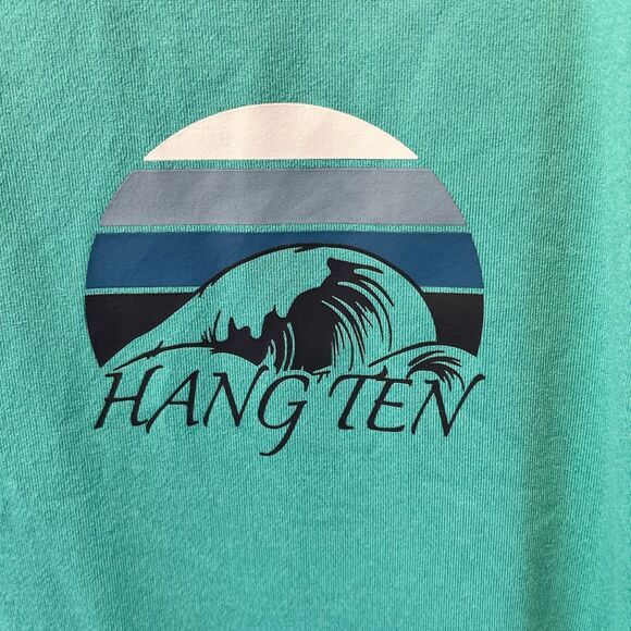 Hang Ten Surf Shirt Long Sleeve Men's Size XL Teal UV Protection/UPF 50+ - Picture 3 of 7